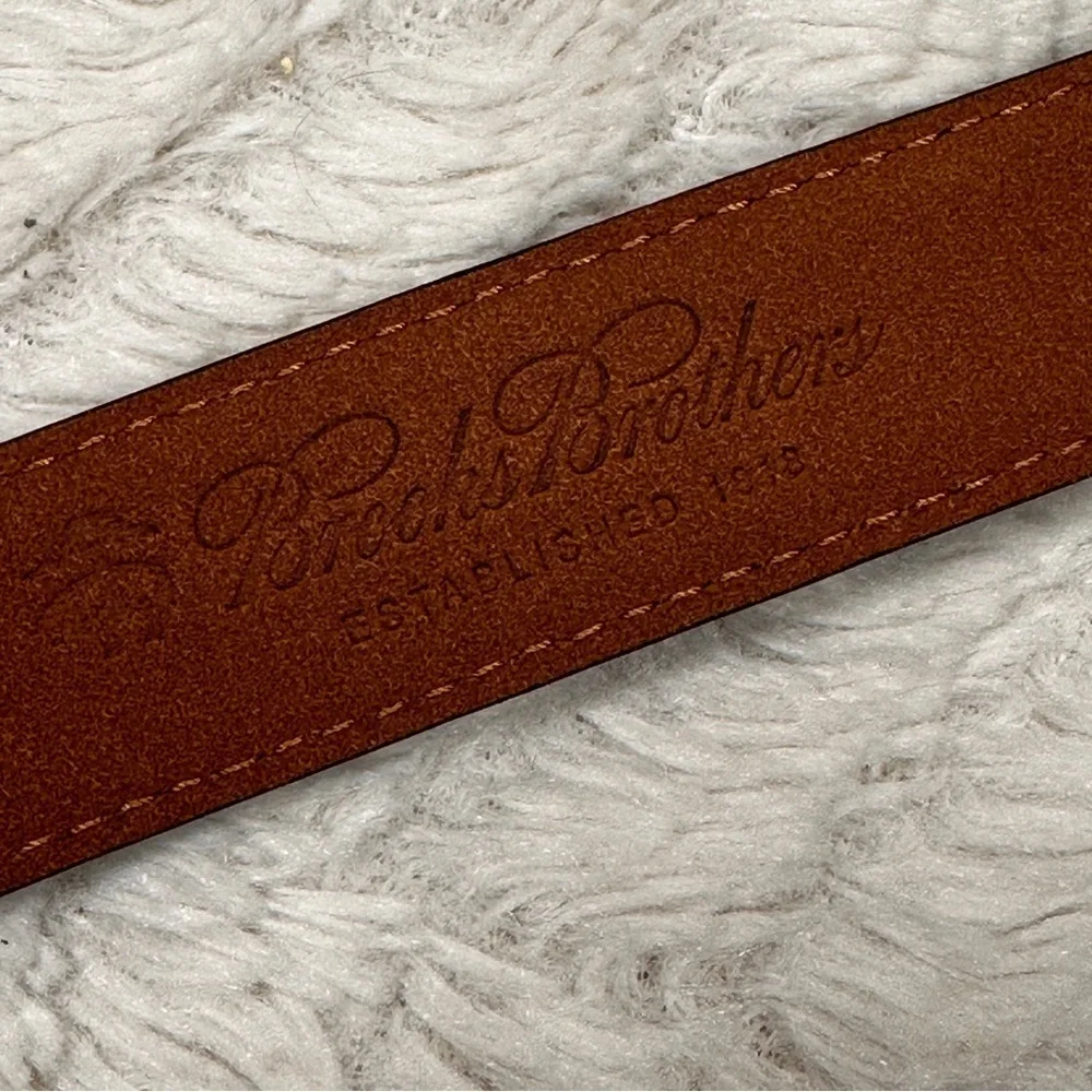 Brooks Brothers Black 100% Leather 'Croc